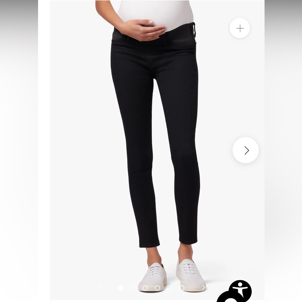 Joe's Jeans Black Maternity Skinny Jeans Icon